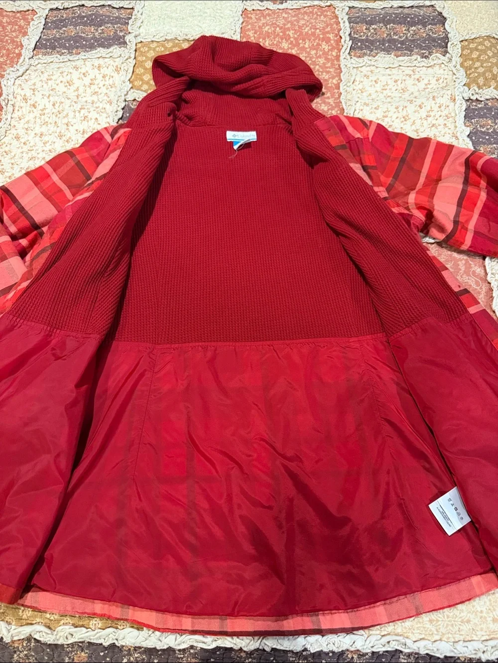 Columbia flannel plaid jacket